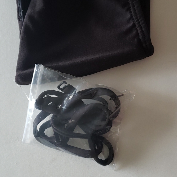 Dolce Vita Stella Studded Bandeau Bikini Top Size S‎ Black Gold Silver Metallic - Picture 9 of 13